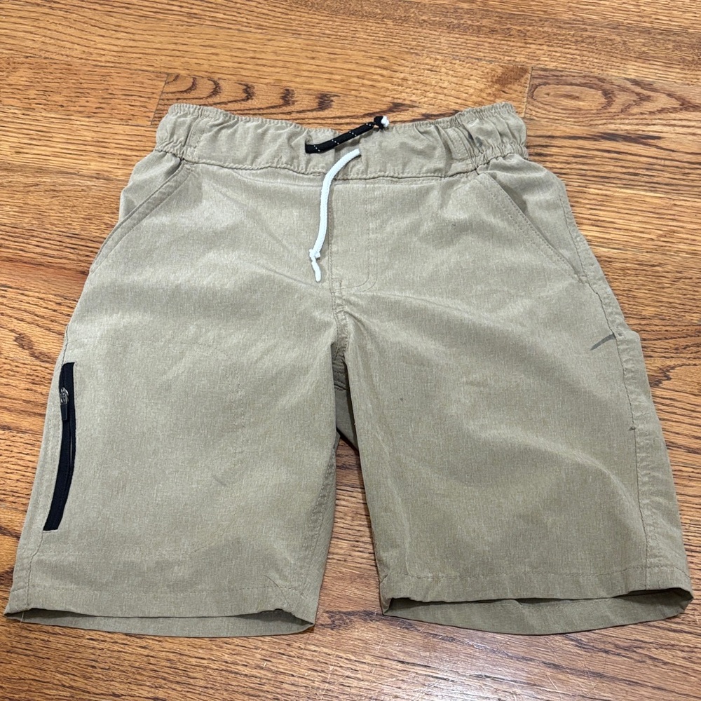 Tony Hawk Tan Athletic Shorts with Black Accent